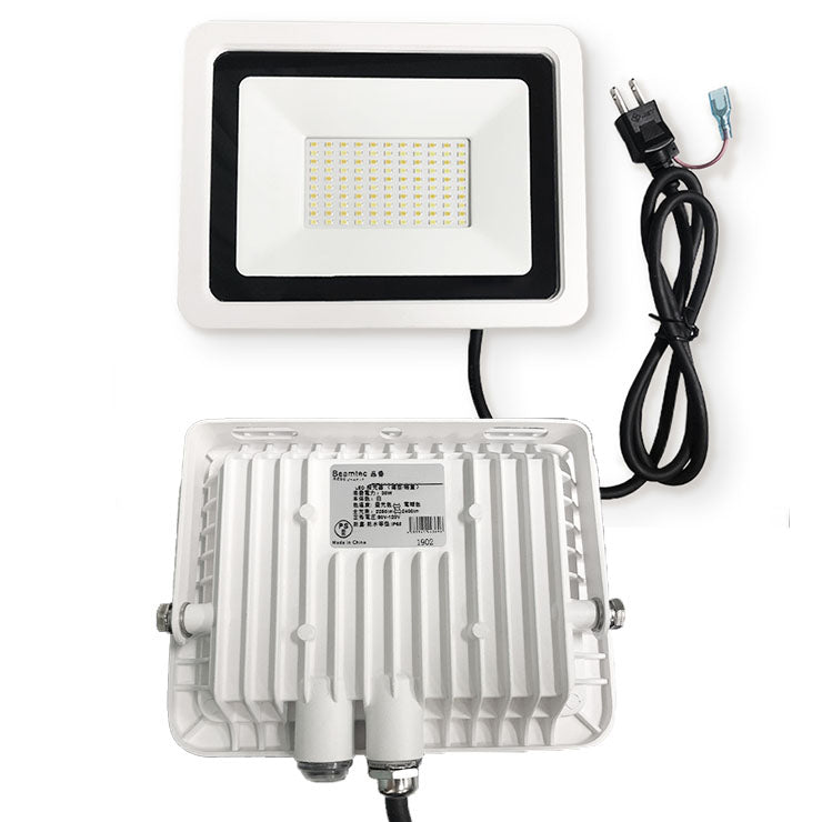 LED投光器 電球色 昼光色 黒 白 10W 30W IP65 屋内 屋外 防塵 耐塵 防水 本体スイッチで調色 ビームテック