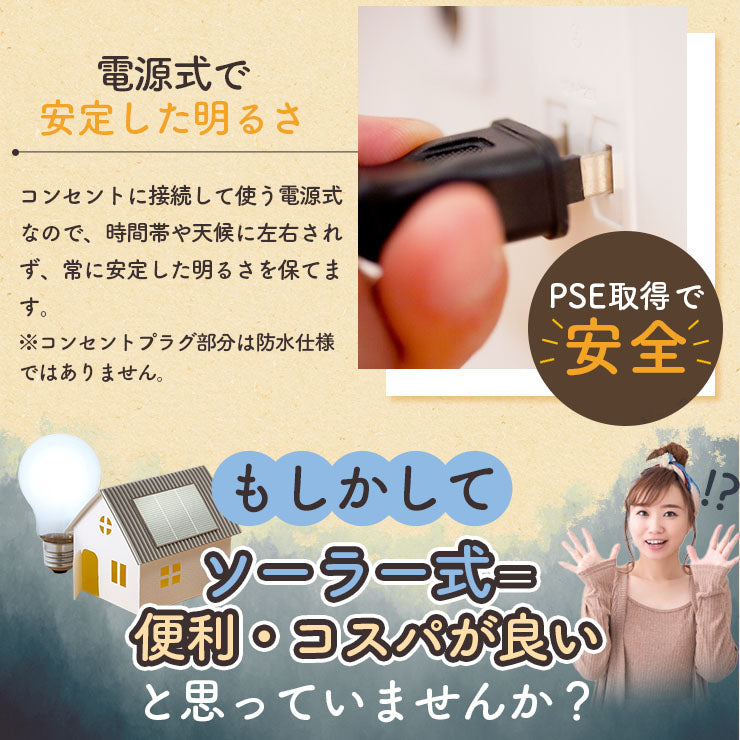 イルミネーション ガーデンライト 外灯 LED 8灯 長さ2.45m 吊り下げ コンセント式 屋外 屋内 防水 IP44 STL