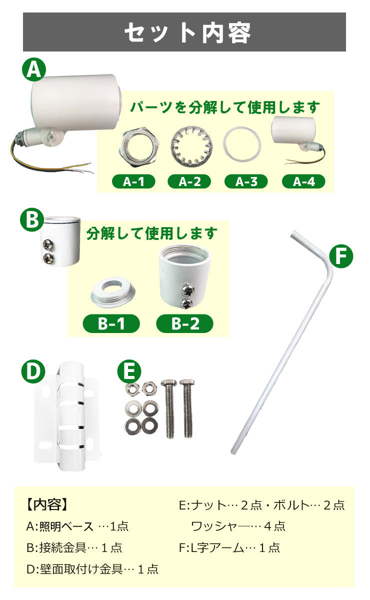 スポットライト E26 照明 黒 白 100W 150W 電球色 昼白色 業務用 オフィス 工場 現場 作業用 ライト ブラケットライト ワークライト E26FLLEAM-S2