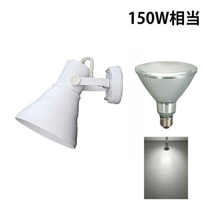 ブラケットライト E26 スポット ライト 壁掛け E26FLPAR38-WP ビームテック ブラック