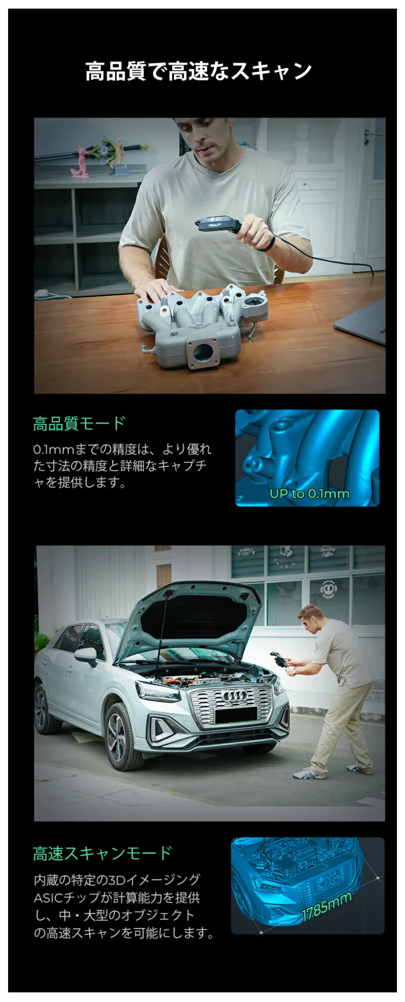 Creality FerretPro 3Dプリンター スキャナー 3Dスキャナー