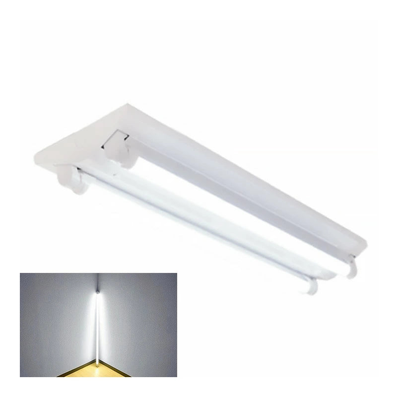 LED蛍光灯 20W 20形 直管 器具 照明器具 2灯 一体型 ベースライト 逆富士 両側給電 虫対策 電球色 2000lm 昼光色 2200lm FR20X2-LT20K-RX2ビームテック