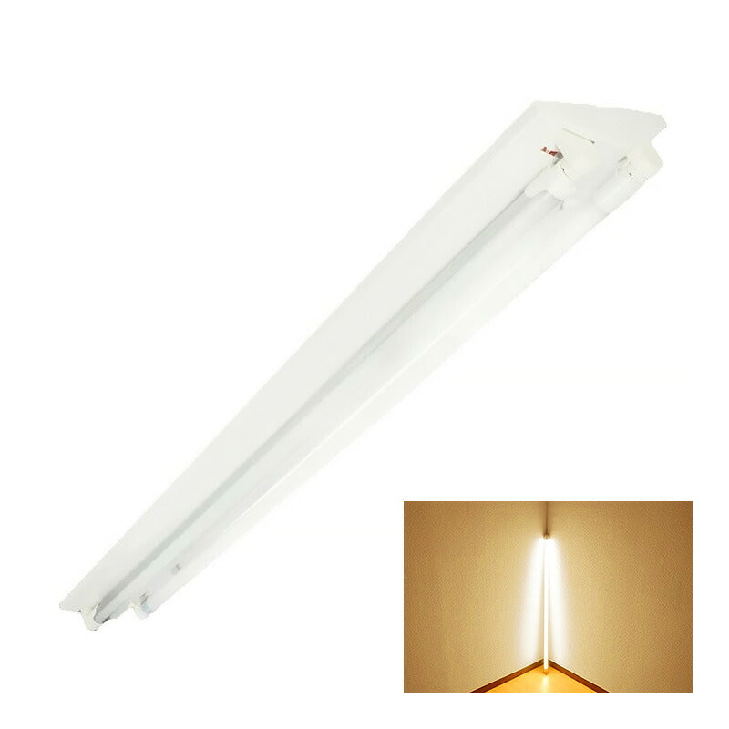 LED蛍光灯 40W 40形 直管 器具 照明器具 2灯 一体型 ベースライト 逆富士 両側給電 虫対策 電球色 3800lm 昼光色 4320lm FR40X2-LT40K-R ビームテック