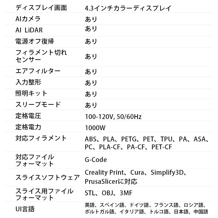 Creality K1 MAX 3Dプリンター 印刷 速度600mm/s 本体 光造形 家庭用 静音 自動レベリング AI カメラ フィラメントセンサー 低ノイズ 造形サイズ300*300*300mm FDM PLA/PETG/ABS/TPU/PC/ASA/HIPS DIY 入門版 正規取扱店