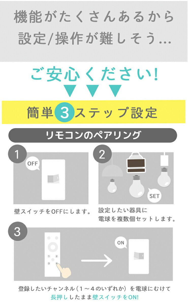 こえもリモコンになる シリーズ 専用リモコン スマート 調光 調色 音声 認識 Alexa ビームテック RWX2-VOCE