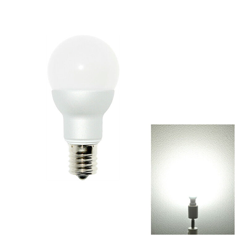 LED電球 E17 ミニクリプトン 55W 相当 300度 調光器対応 濃い電球色 460lm 電球色 470lm 白色 500lm 昼光色 520lm LB9717D ビームテック
