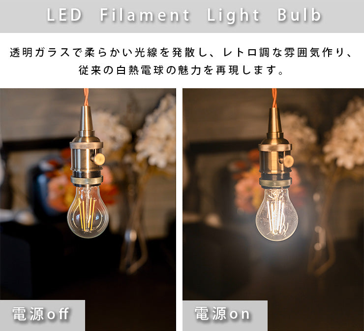 LED電球 E26 60W 相当 300度 フィラメント エジソン レトロ 北欧 虫対策 電球色 810lm LDA7-F-BT-C ビームテック