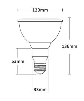 LED スポットライト E26 高演色 Ra95 ビーム球 自然光 明るい 電球色 昼白色 鮮やか 業務用 アパレル LEDライト PAR38 展示 照明 店舗 植物 育成 ガーデニング レストラン 省エネ E26 LDR14L-W38 LG14PAR38-YW ビームテック
