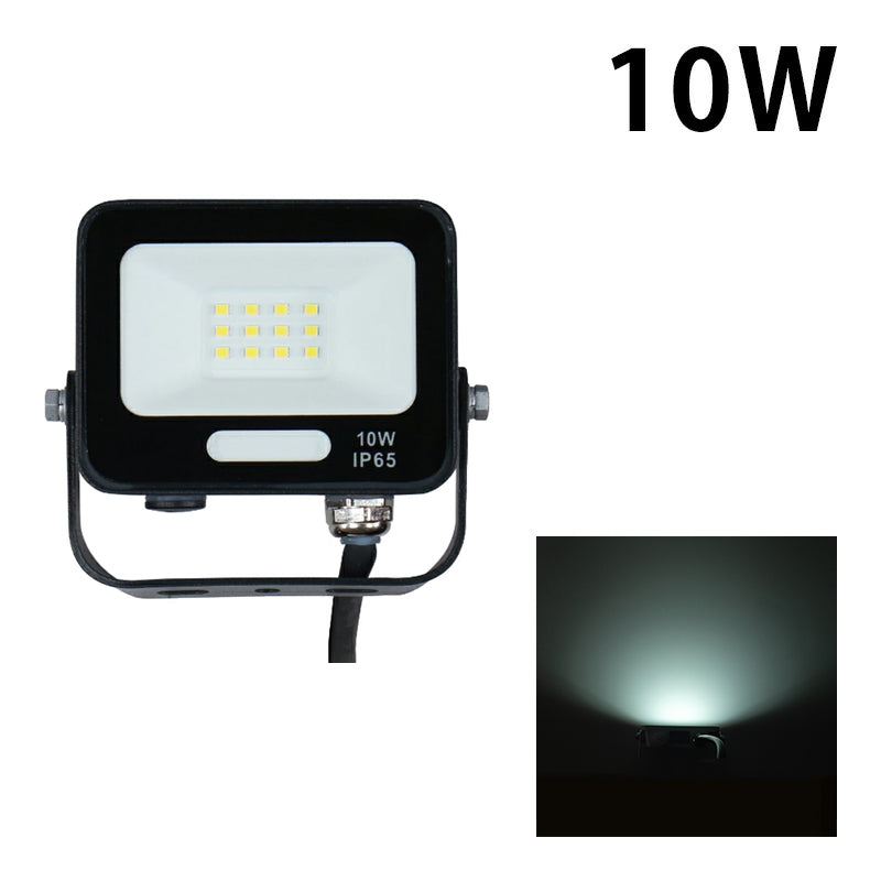 LED投光器 電球色 昼光色 黒 白 10W IP65 屋内 屋外 防塵 耐塵 防水