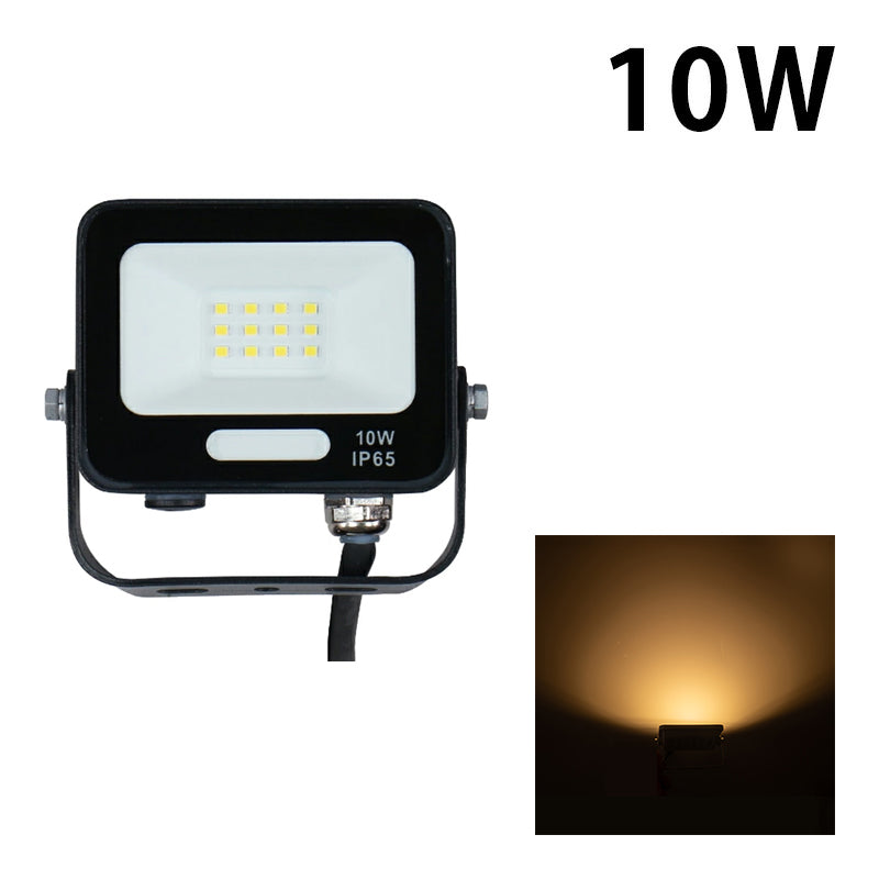 LED投光器 電球色 昼光色 黒 白 10W IP65 屋内 屋外 防塵 耐塵 防水