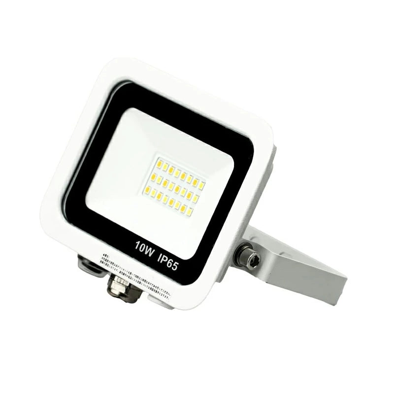 LED投光器 電球色 昼光色 黒 白 10W 30W IP65 屋内 屋外 防塵 耐塵 防水 本体スイッチで調色 ビームテック