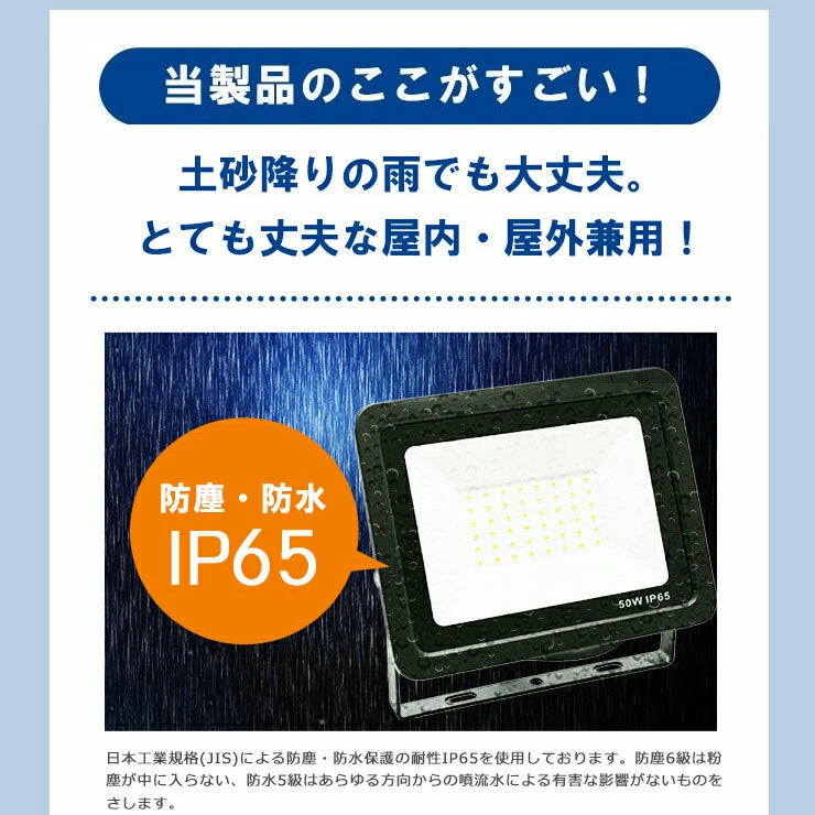 LED投光器 電球色 昼光色 黒 白 10W 30W IP65 屋内 屋外 防塵 耐塵 防水 本体スイッチで調色 ビームテック
