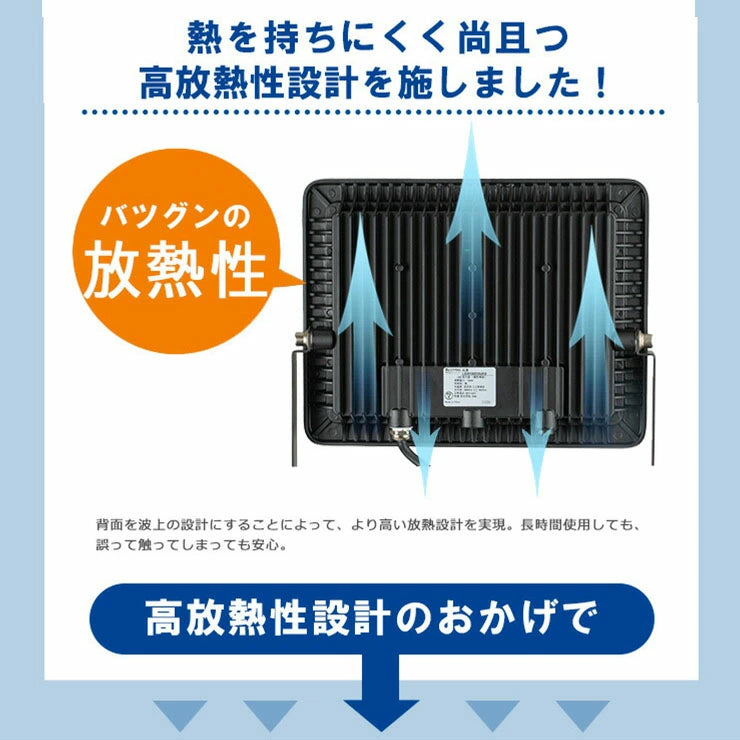LED投光器 電球色 昼光色 黒 白 10W 30W IP65 屋内 屋外 防塵 耐塵 防水 本体スイッチで調色 ビームテック