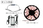 【数量限定】LEDテープライト 5m 電球色 昼光色 150連 SMD2835 防水 ホワイト 白ベース 高輝度 カウンタ照明 天井照明 間接照明 看板 棚下照明 ショーケース照明 バーライト LEDイルミネーション