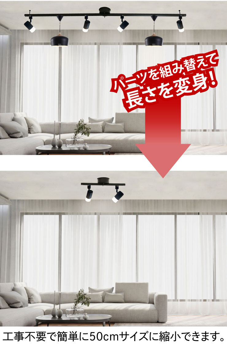 ダクトレール ライティングレール DRS-IIIシリーズ 短縮 200cm を 50cm に DRS-SMALLER-200-50