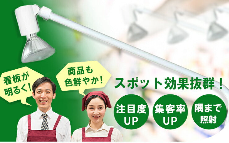 スポットライト 照明 黒 白 100W 150W 電球色 昼白色 業務用 オフィス 工場 現場 作業用 ライト ブラケットライト ワークライト E26FLLEAM-S2