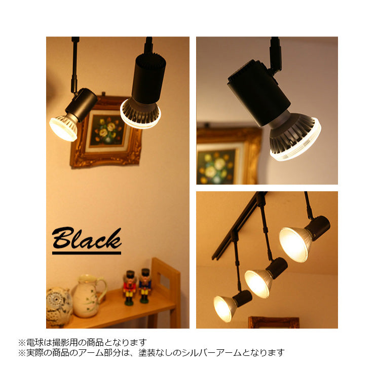 ダクトレール スポットライト 照明 ライト レールライト E26 LED電球付き 60W 相当 210度 調光 調色 虫対策 電球色 昼白色 昼光色 リモコン 工事不要 リモコンセット 黒 白 E26RS-LDA8W2C4R ビームテック
