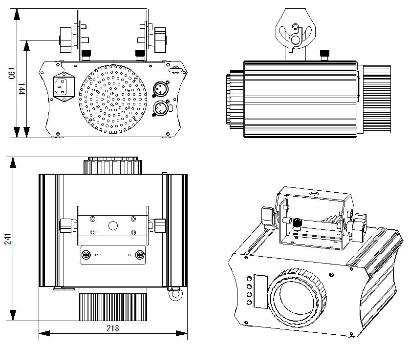 30watt LED ゴボ ロテータ 30watt LED gobo rotator ビームテック