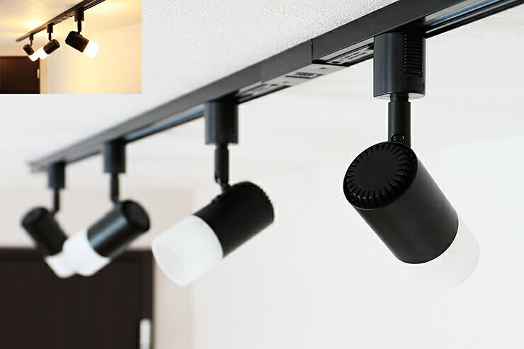 ダクトレール スポットライト 照明 ライト レールライト E17 LED電球付き 40W 黒 白 E17DLS-PC-LDA5-E17 ビームテック