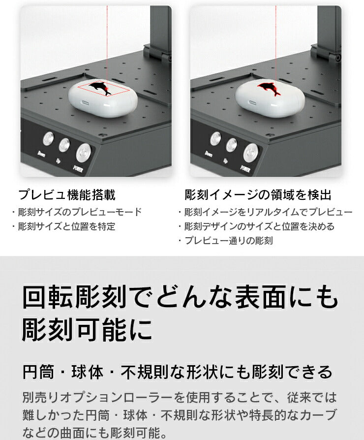 レーザー彫刻機 金属 木材 ガラス アクリル プラスチック 合成樹脂 ほとんどの素材に対応 レーザーマーカー マーキング レーザー刻印機 レーザー加工機 ファイバーレーザー IRレーザー ダイオードレーザー 小型レーザー刻印機 DIY LASER-DAJAM4PRO-APP