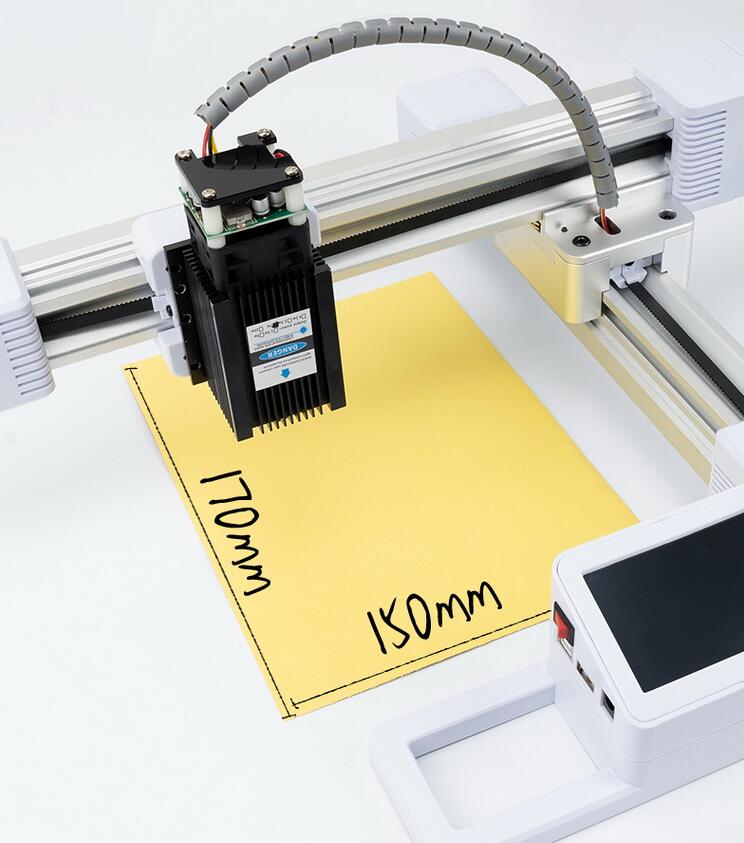 レーザー彫刻機 小型 加工機 レーザー 加工 カッター スマホ対応 スマホ対応 コンパクト ミニ レーザーカッター 10000mW 17x15cm LASER-E10