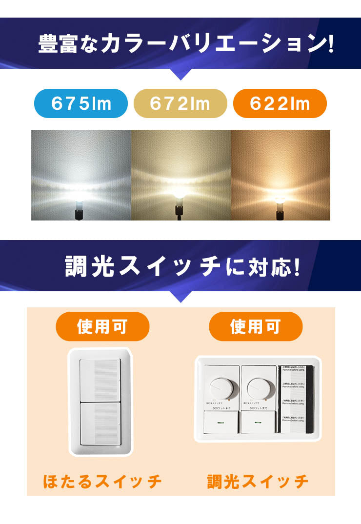 LED スポットライト 電球 E11 ハロゲン 80W 相当 60度 調光器対応 虫対策 電球色 622lm 白色 672lm 昼光色 675lm LS7111TD-S ビームテック