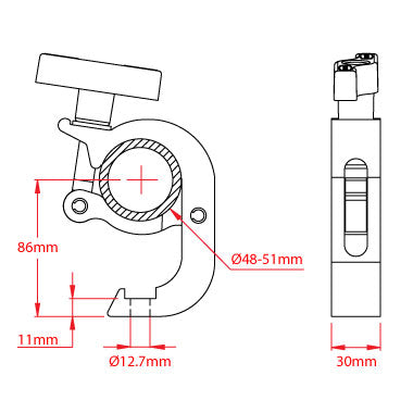 Doughty ダウティ Clamp クランプ T588601 ビームテック
