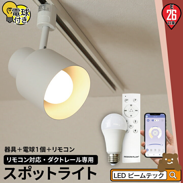 レールライト E26 LED 電球付き 黒 昼白色LED電球付き黒昼白色E26