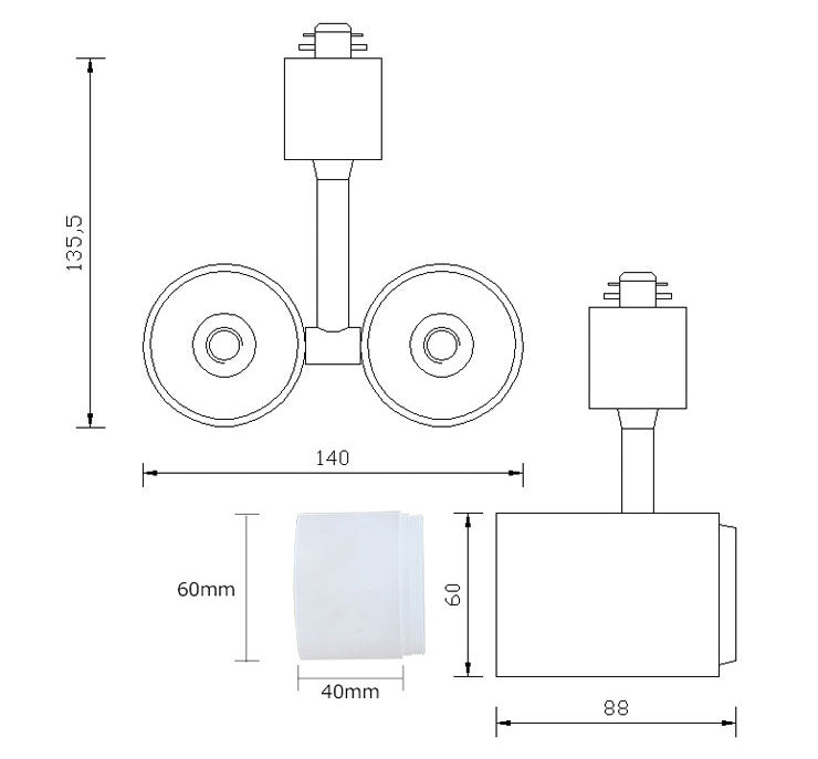 ダクトレール スポットライト 照明 ライト レールライト E11 LED電球付き 50W 相当 38度 調光 調色 音声 認識 ライト Alexa こえりも Matter Echo スマホ対応