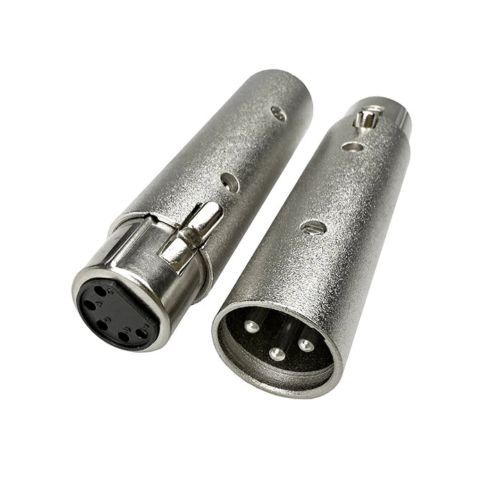 XLR オス3pinをメス5pin オス5pinをメス3pin 変換コネクタ ビームテック