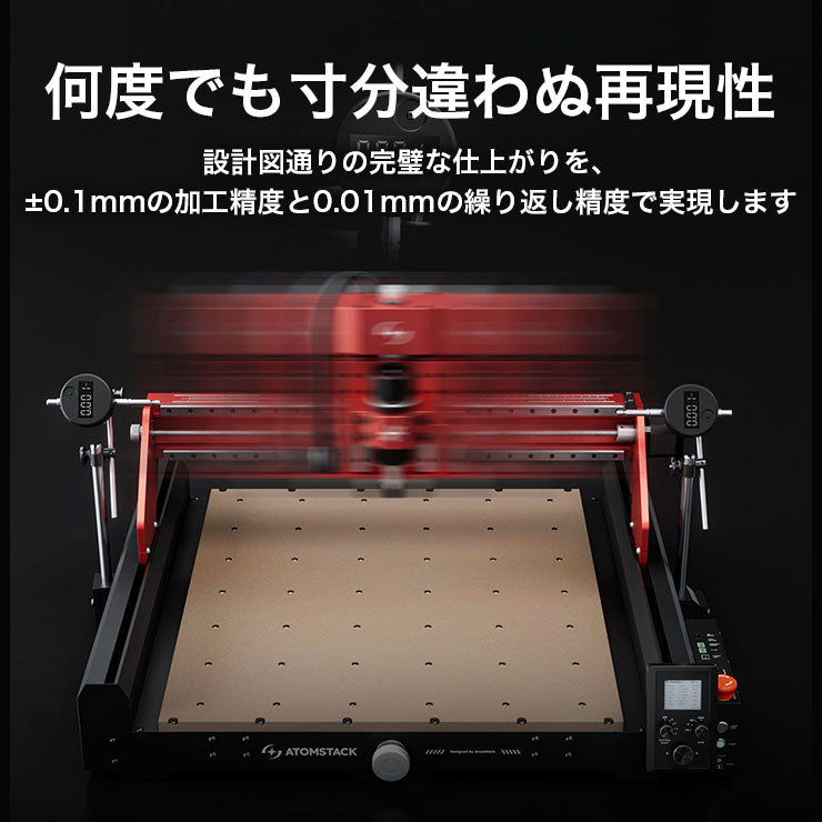 Atomstack C4 PRO CNCルーターキット3軸プラスチック アクリル PCB PVCウッド 3D彫刻 フライス彫刻機 オフラインコントロール 40*40cm