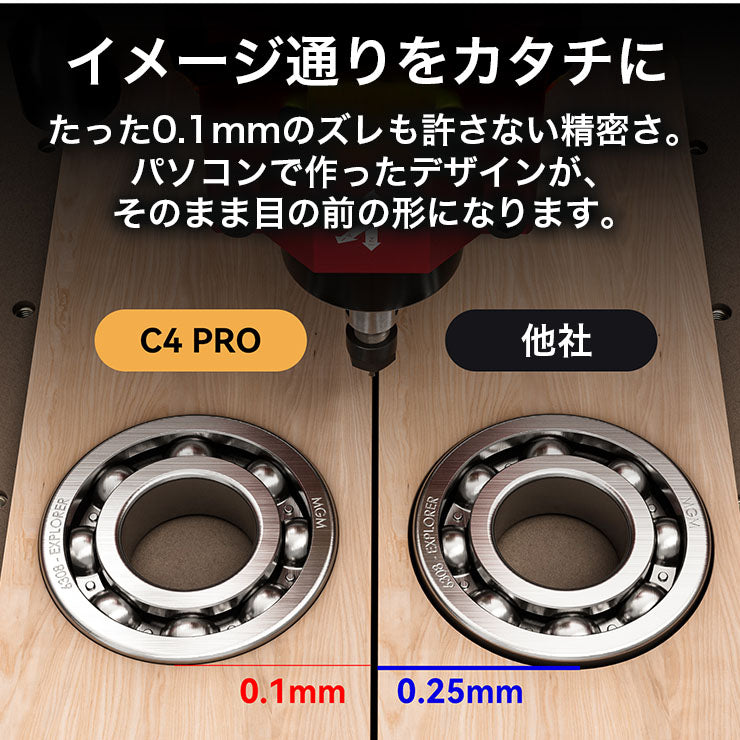Atomstack C4 PRO CNCルーターキット3軸プラスチック アクリル PCB PVCウッド 3D彫刻 フライス彫刻機 オフラインコントロール 40*40cm