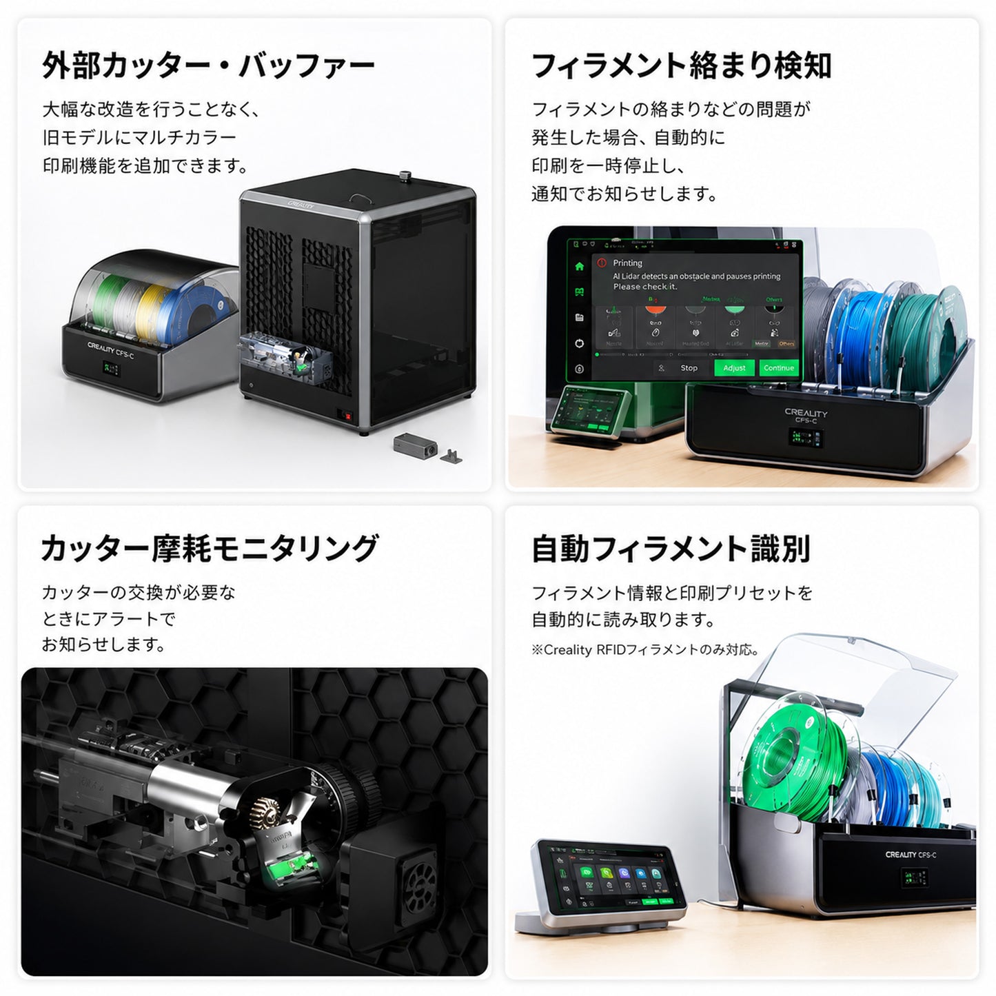 Creality CFS-C K1シリーズ対応マルチカラーシステム 正規取扱店