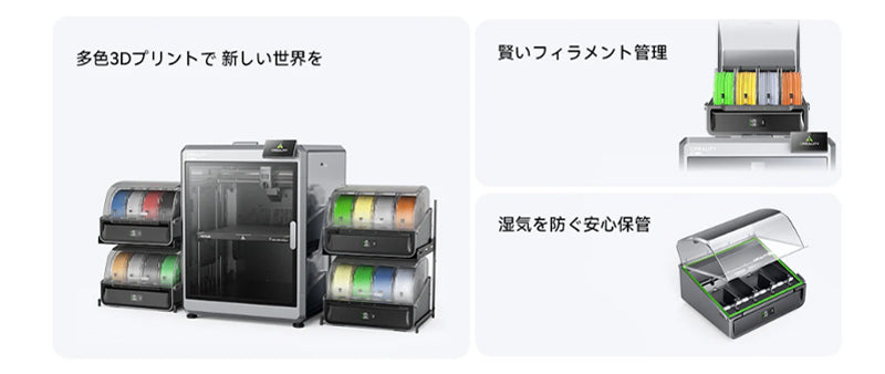 Creality CFS Filament System K2シリーズ 3Dプリンター用マルチカラー