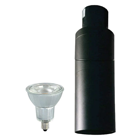 ダクトレール スポットライト 照明 ライト レールライト E11 LED電球付き 50W 黒 E11CIRCLE-K-LDR6 ビームテック