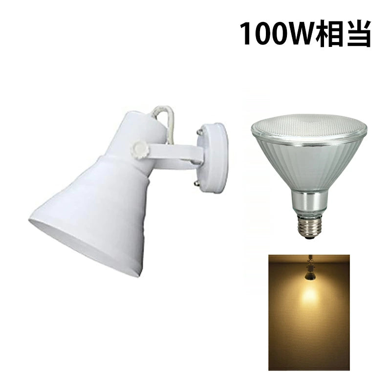 ブラケットライト E26 スポット ライト 壁掛け E26FLPAR38-WP ビームテック ブラック