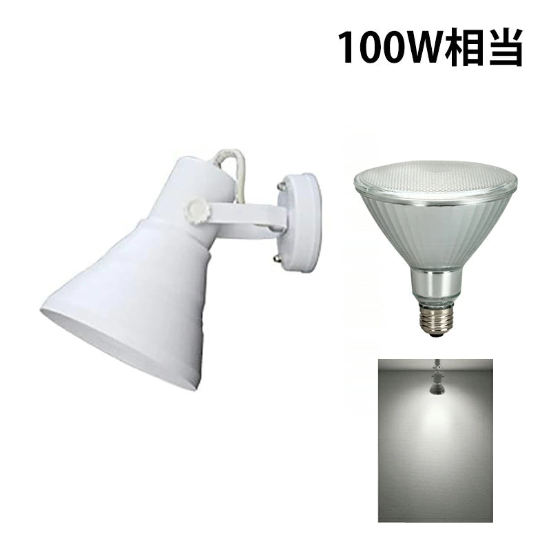 ブラケットライト E26 スポット ライト 壁掛け E26FLPAR38-WP ビームテック ブラック