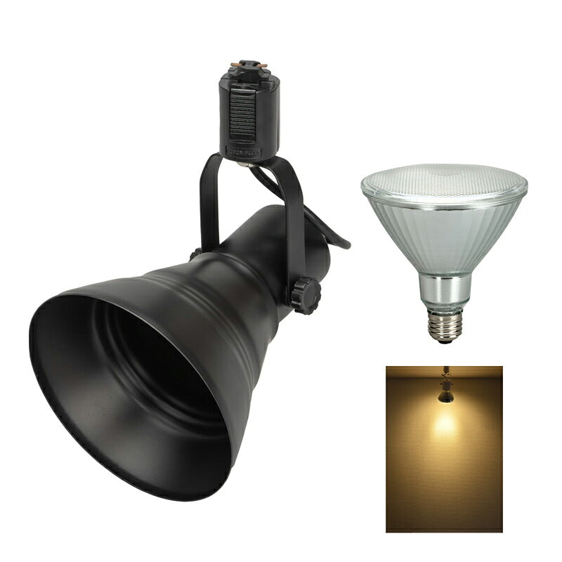 ダクトレール スポットライト 照明 ライト レールライト E26 LED電球付き 100W 黒 白 E26RAILPAR38-LDR10 ビームテック