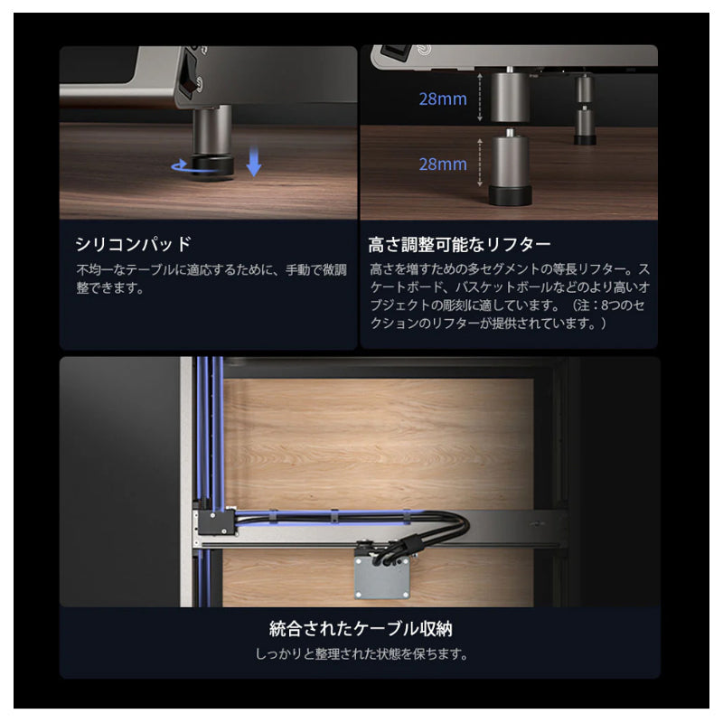 Creality Falcon2 40W レーザ彫刻機 40W 彫刻範囲 400*415mm