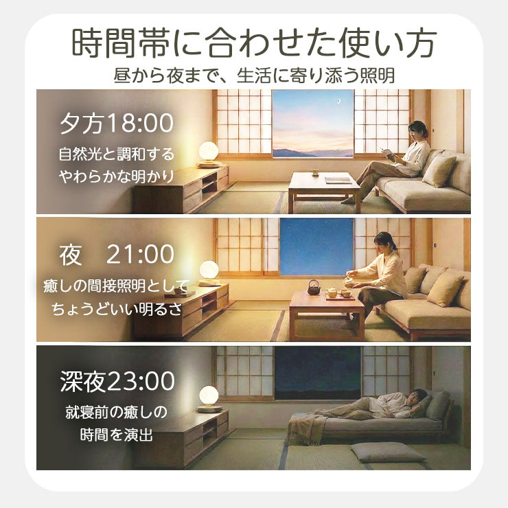 月 ライト 月のランプ LED 月型 ムーンライト 間接照明 月の満ち欠け 授乳ライト プラネタリウム ランプ FloatingMoon