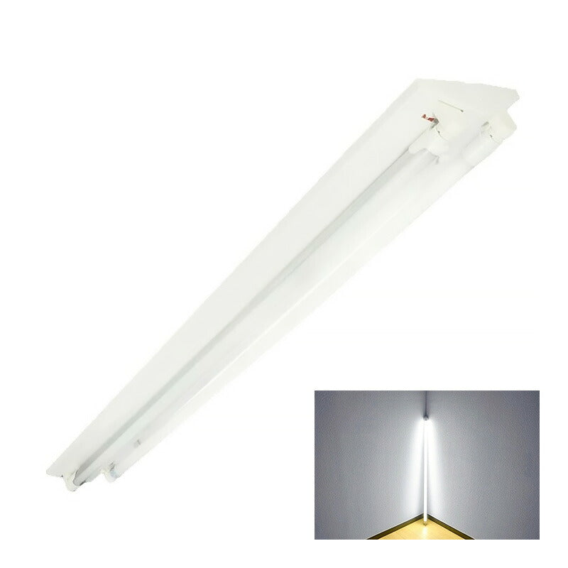 LED蛍光灯 40W 40形 直管 器具 照明器具 2灯 一体型 ベースライト 逆富士 両側給電 虫対策 電球色 3800lm 昼光色 4320lm FR40X2-LT40K-R ビームテック