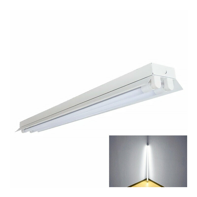 LED蛍光灯 40W 40形 直管 器具 照明器具 2灯 一体型 ベースライト 反射笠 両側給電 虫対策 電球色 3800lm 昼光色 4320lm FRC40X2-LT40K-RX2 ビームテック
