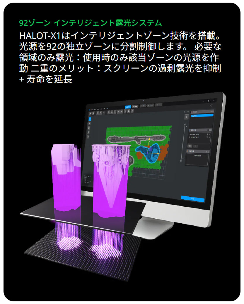 Creality HALOT-X1 光造形 3Dプリンター 【16K超高解像度】レベリング不要 170mm/h高速印刷 10.1インチ 14μm超精密 自動給液AFU搭載 92ゾーン智能露光 樹脂自動認識
