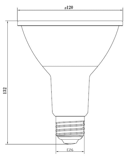 LED スポットライト 電球 E26 ハロゲン 150W 相当 30度 防水 高演色 調光器対応 虫対策 電球色 1350lm LSBM6126AVD ビームテック