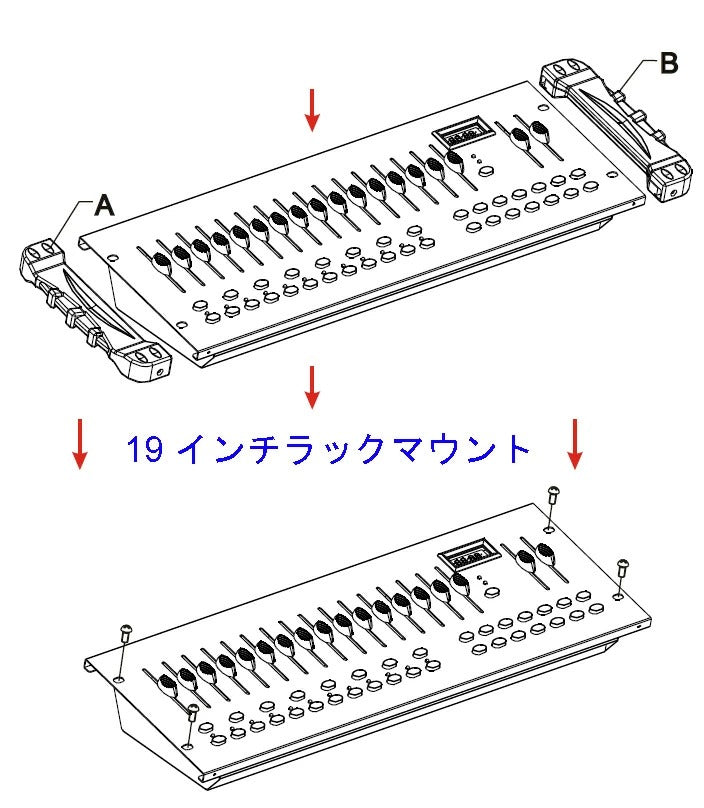 DMX調光卓 ライティングコンソール DMX 384 k0201 ビームテック