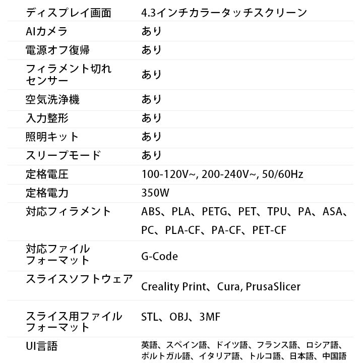 Creality K1C 3Dプリンター 印刷 速度600mm/s 本体 光造形 家庭用 高速 AIカメラ ハンズフリー自動レベリング 急速冷却 空気フィルタ アプリ 本体 造形サイズ220*220*250mm PLA/PETG/ABS/TPU/PC/ASA/HIPS DIY 入門版