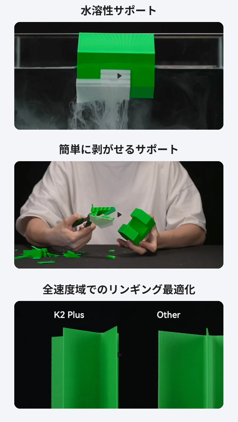 Creality K2PlusCombo 3Dプリンター 印刷速度600mm/s 造形サイズ 350x350x350mm