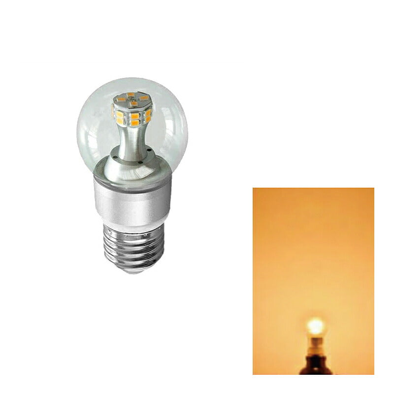 LED電球 E26 ボール球 クリア 30W 相当 360度 調光器対応 虫対策 電球色 300lm 昼白色 340lm LB9526D-3II ビームテック