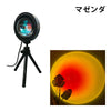 サンセットライト サークルライト サンプロライト 夕日ライト LED フロアスタンド ルームライト 夕日 レインボー 背景照明 TikTok Instagram YouTube LBG ビームテック
