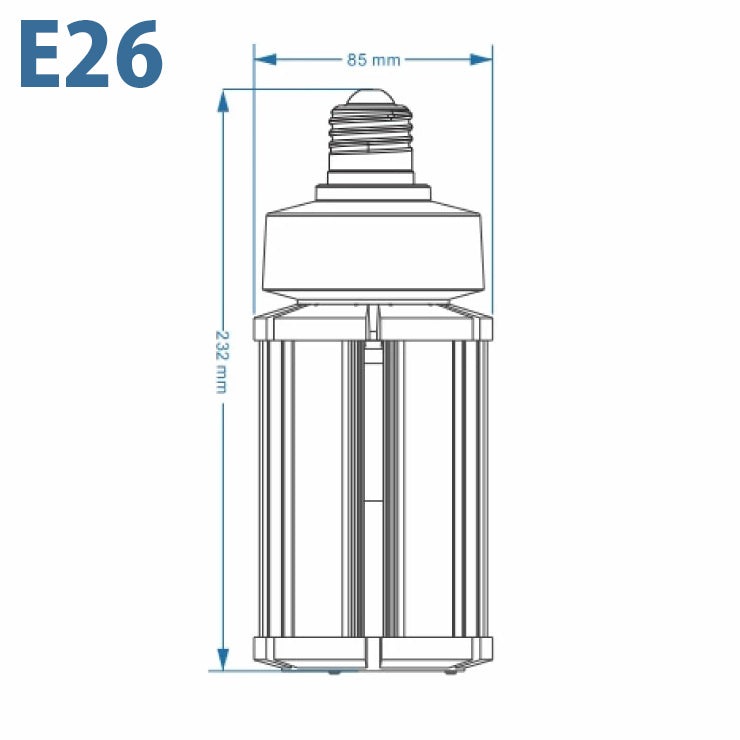 LED電球 コーンライト 水銀灯 E26 E39 120W 相当 電球色 昼白色 電源内蔵 全配光 街路灯 防犯灯 交換用 照明 LBGS39-45 ビームテック